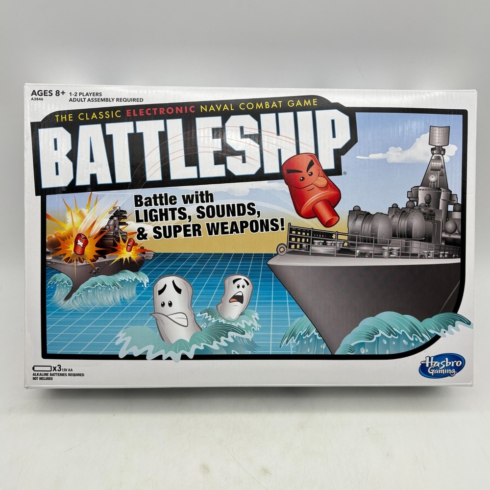 Electronic Battleship COMPLETE WORKS Hasbro Gaming 2016 War Battle Boats